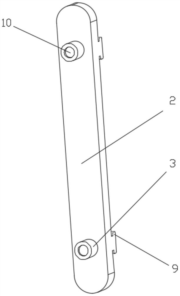 Battery top fixing and taking-out device