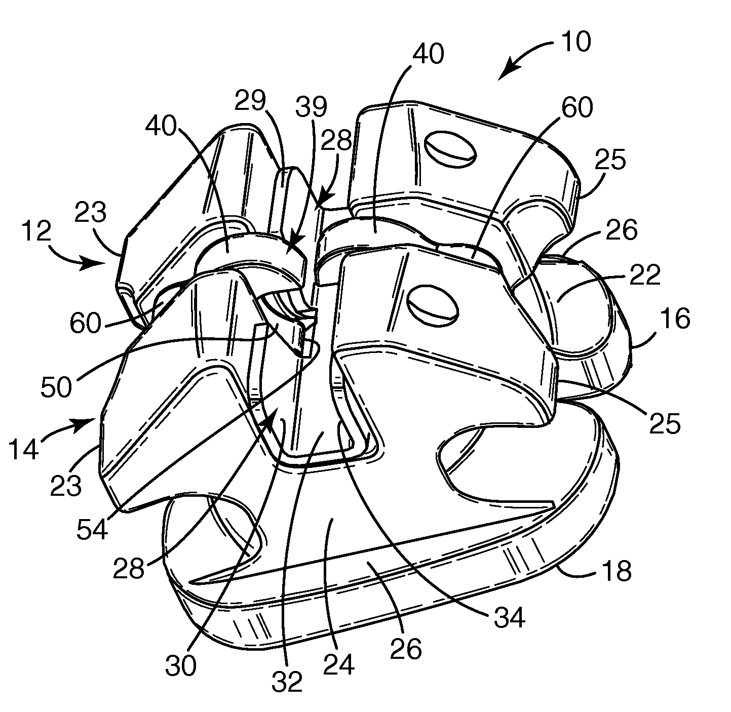 Narrow ceramic self-ligating orthodontic bracket