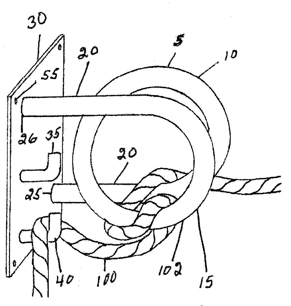 Adjustable Rope Tie For Animals And Movable Objects