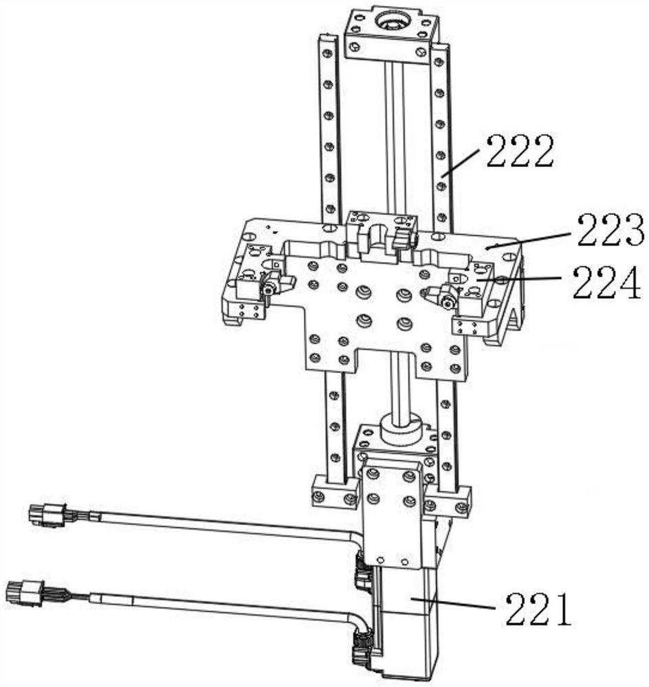 Product automatic feeding and discharging clip, detection system and detection method