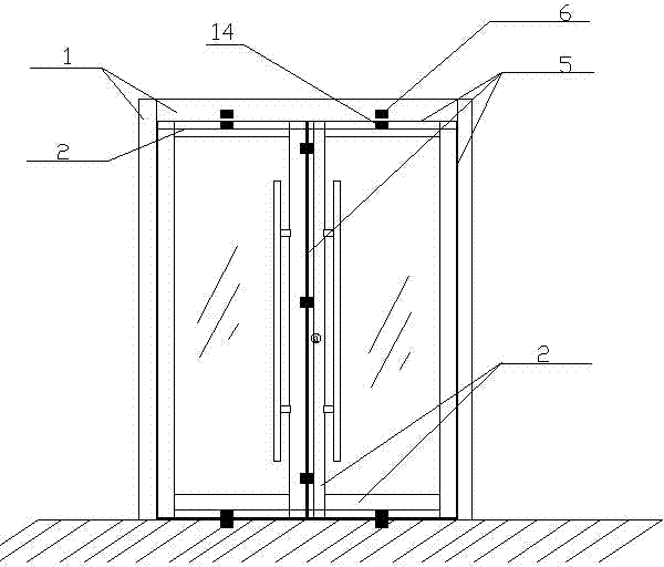 Magnetic attraction sealing structure of novel door window sash