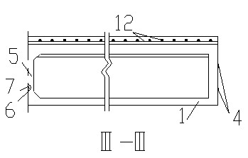 Tension-fabricated bridge with prestressed hollow-plate-girders and middle transverse partitions and construction method of tension-fabricated bridge with prestressed hollow-plate-girder and middle transverse partitions