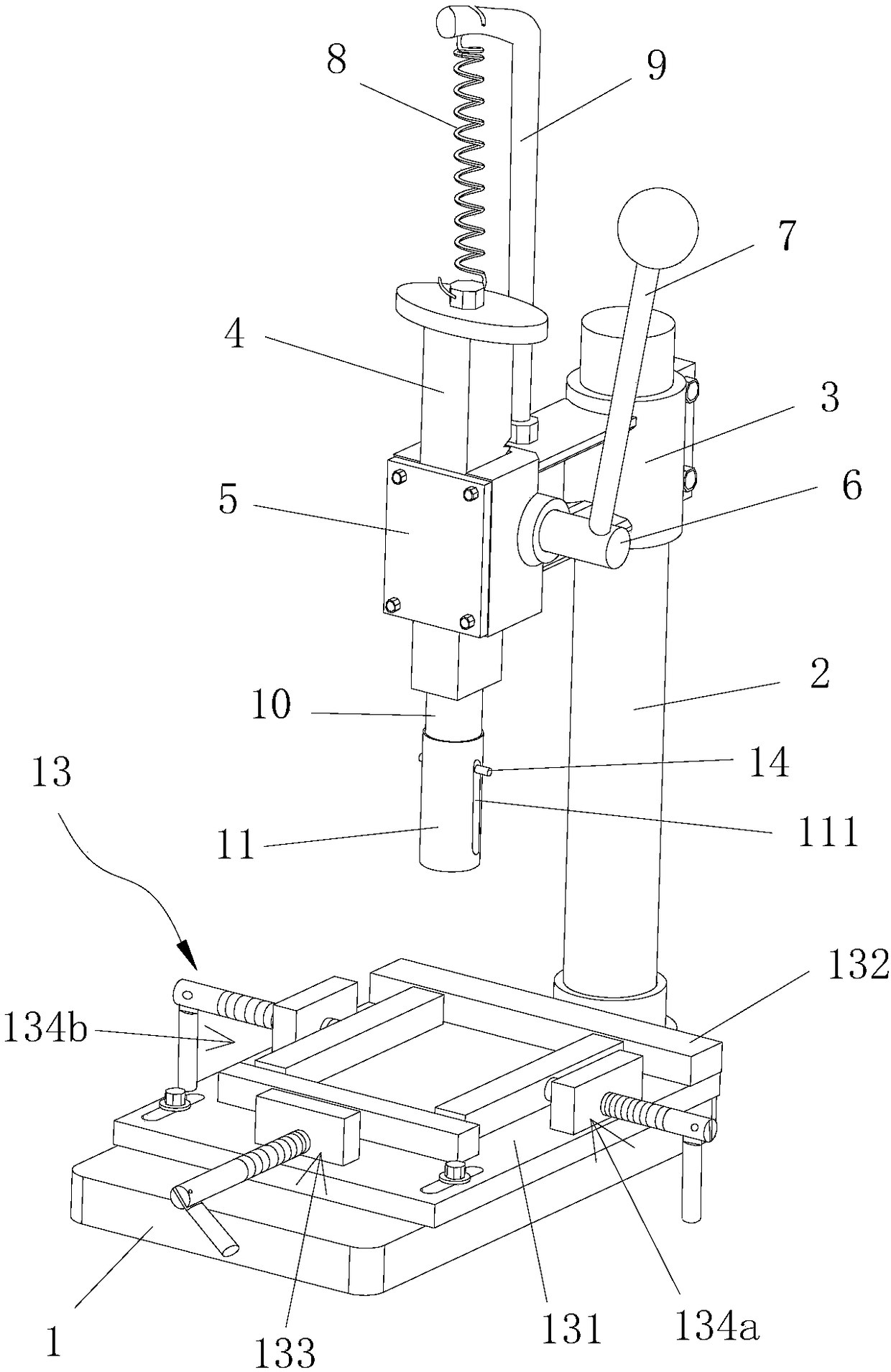 Quick magnet pressing machine