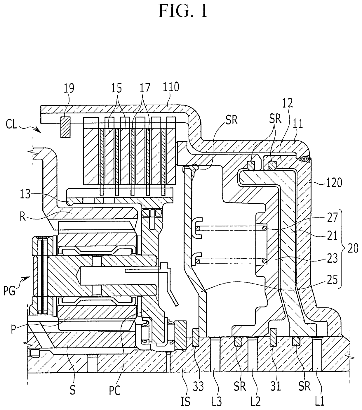 Power delivery device for automatic transmission