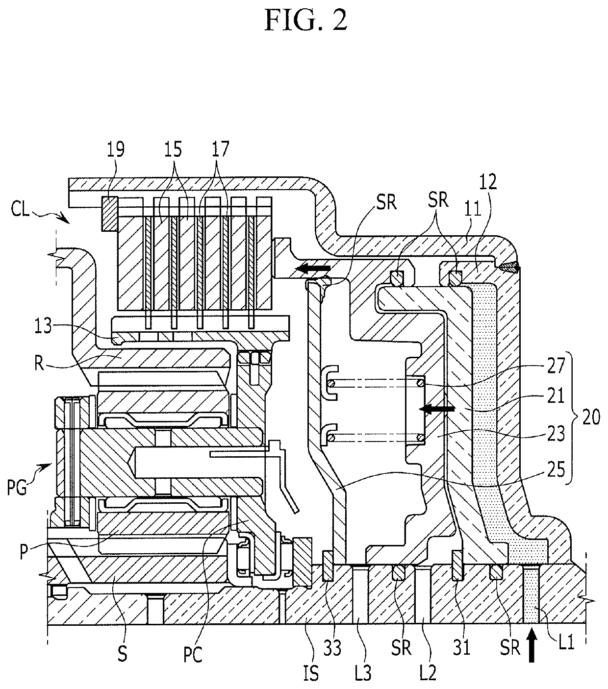 Power delivery device for automatic transmission