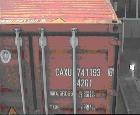 Container number identification method