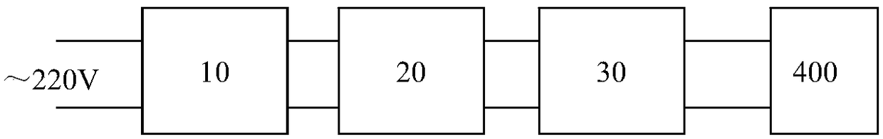 Non-constant current electric driving LED light-emitting device for plant lighting