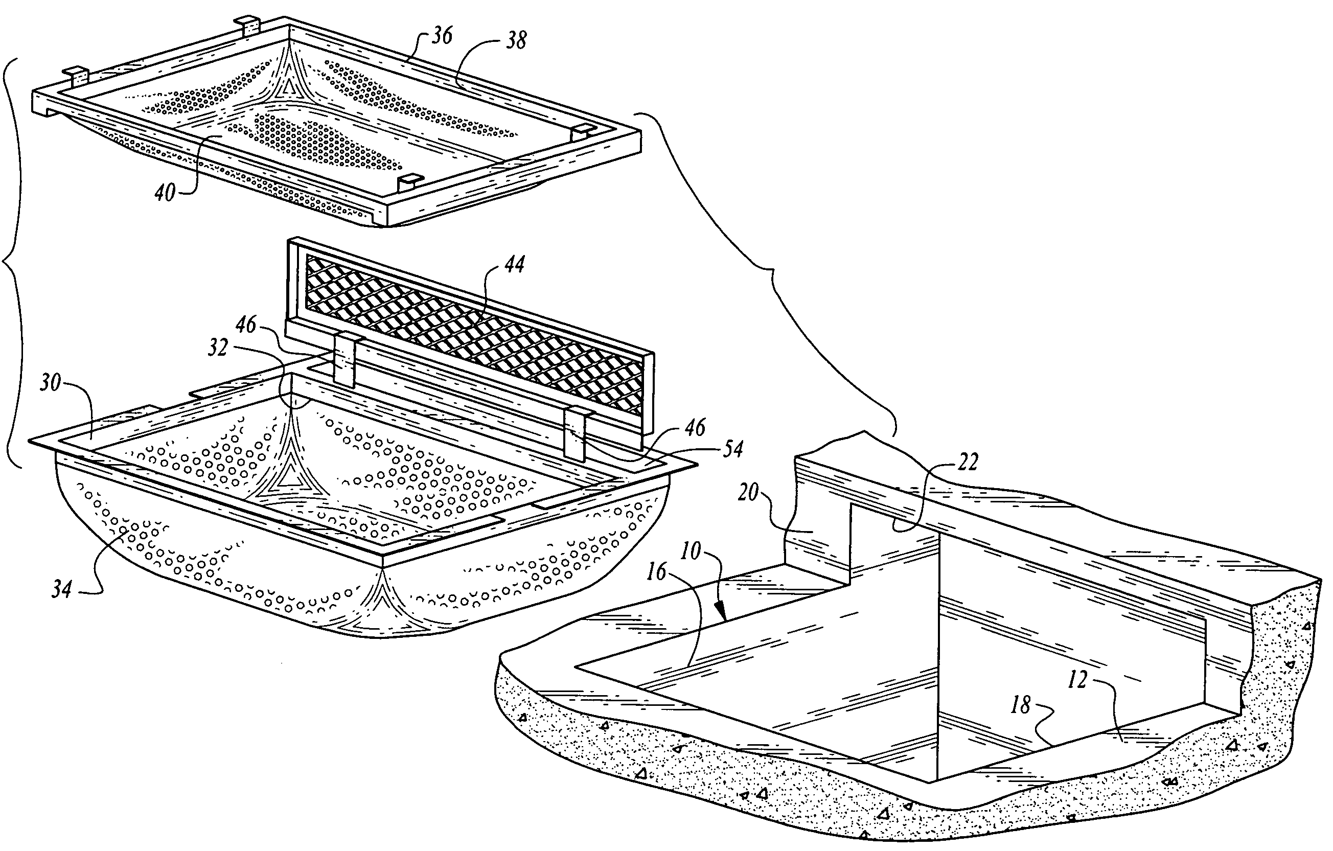 Apparatus for filtering out and collecting debris at a storm drain