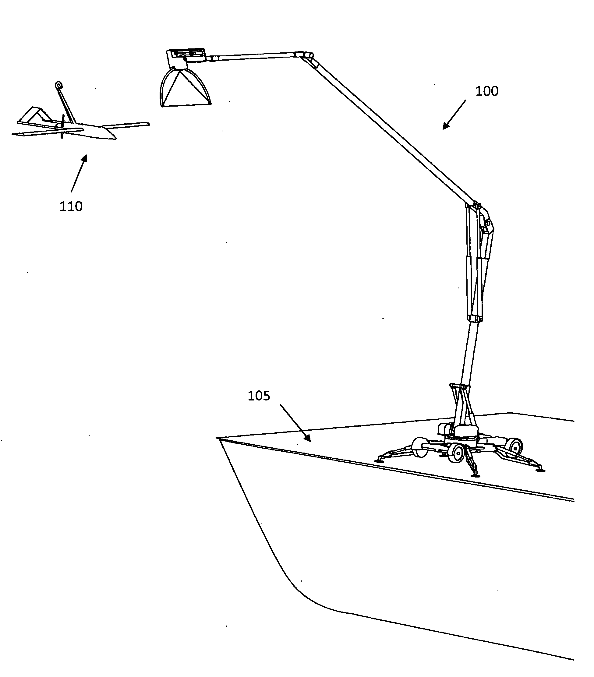 Stabilized UAV recovery system