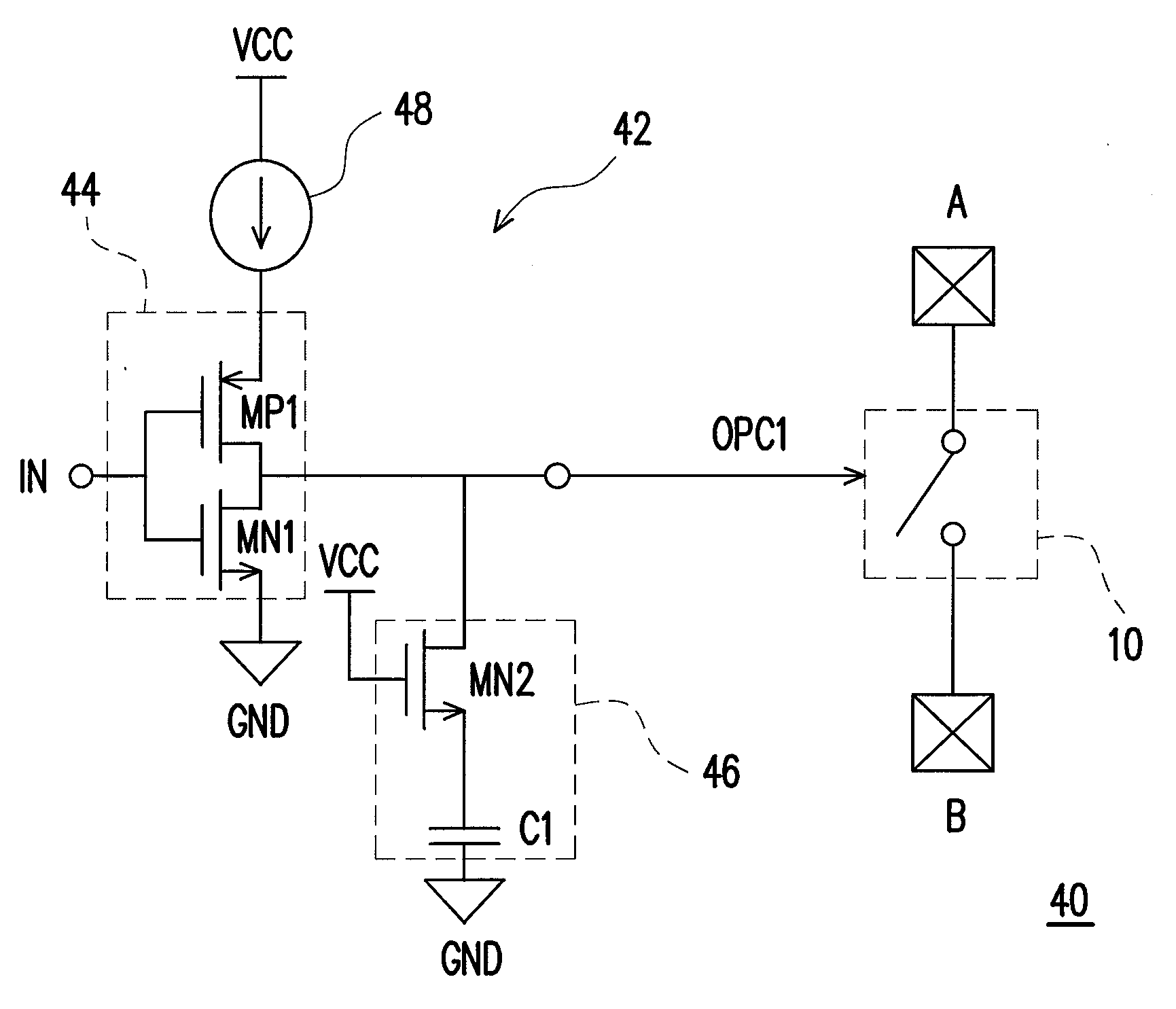 Switching apparatus and control signal generator thereof