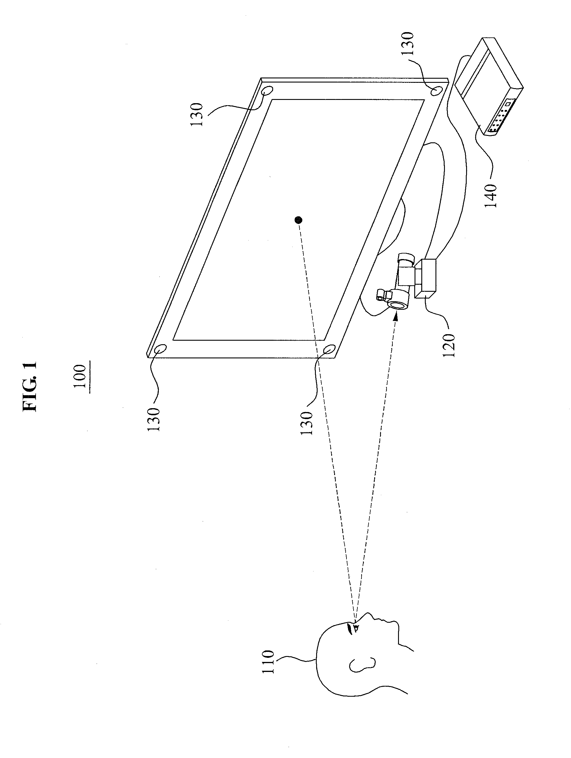 Gaze tracking system and method for controlling internet protocol TV at a distance