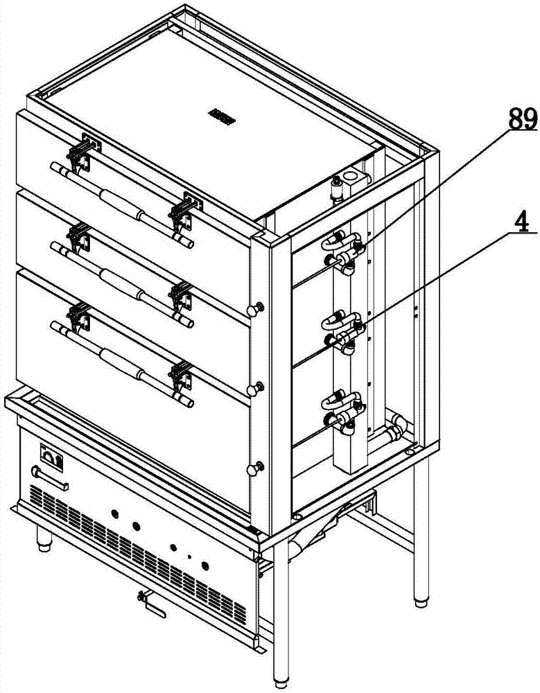 Steaming cabinet