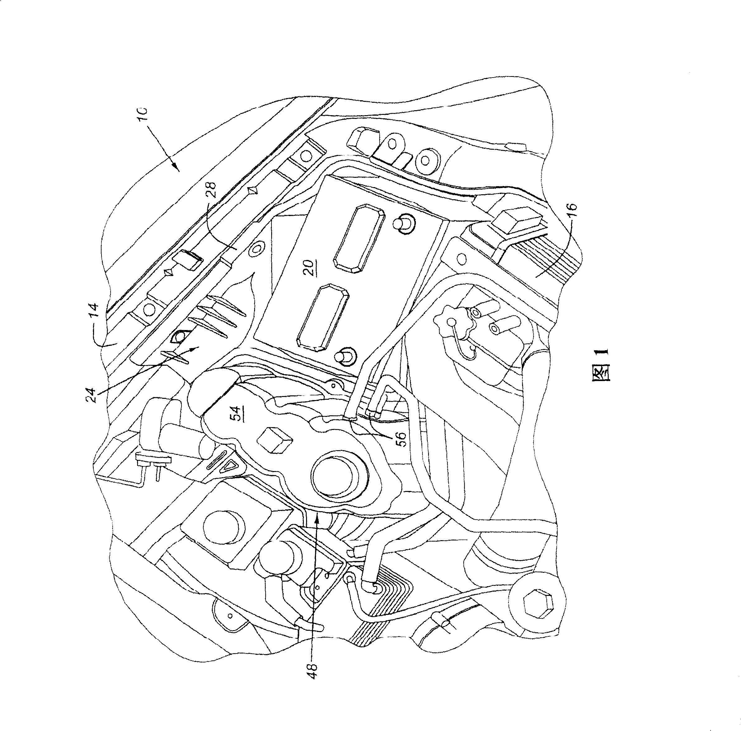 Integral engine multiple utility assembly for an automotive vehicle