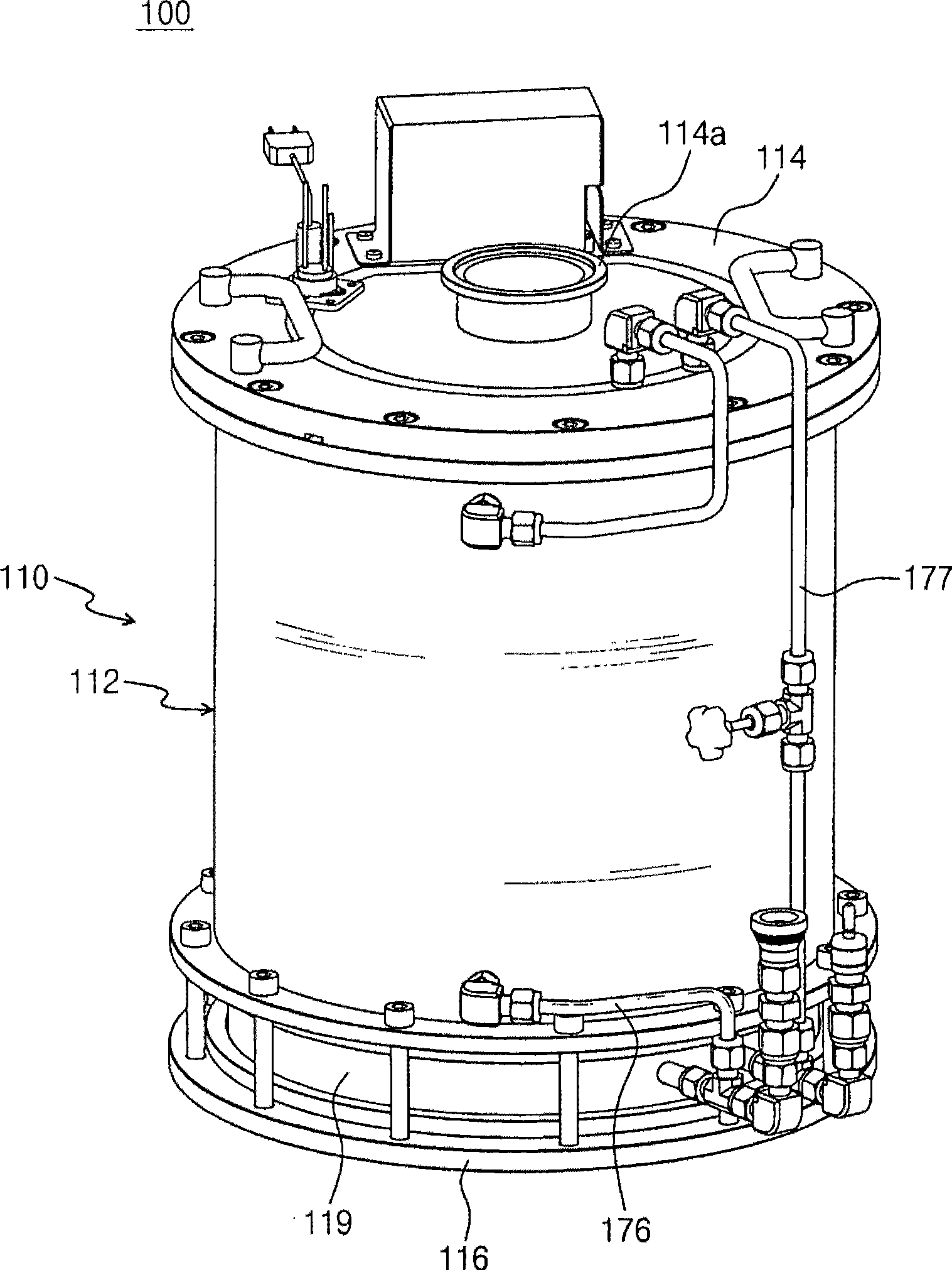 Byproduct collecting apparatus of semiconductor apparatus