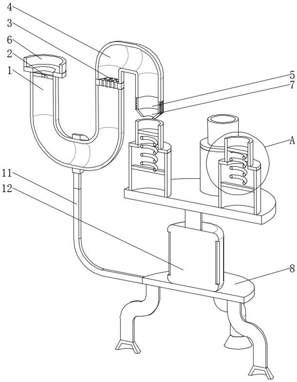 Sewage discharge total amount monitoring and sampling device