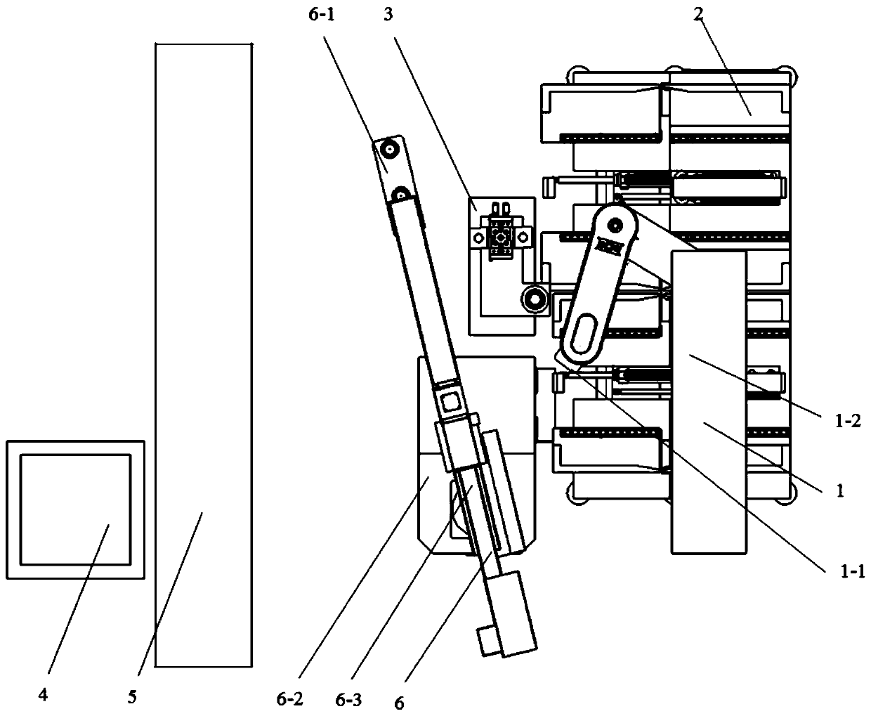 An automatic loading and unloading device for perforating charge assembly