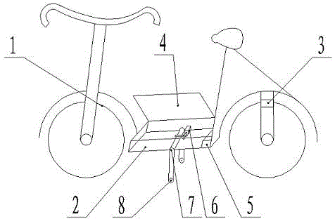 Electric vehicle with supporting frame