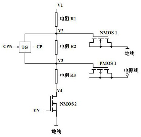 A circuit structure for lcd driving bias voltage