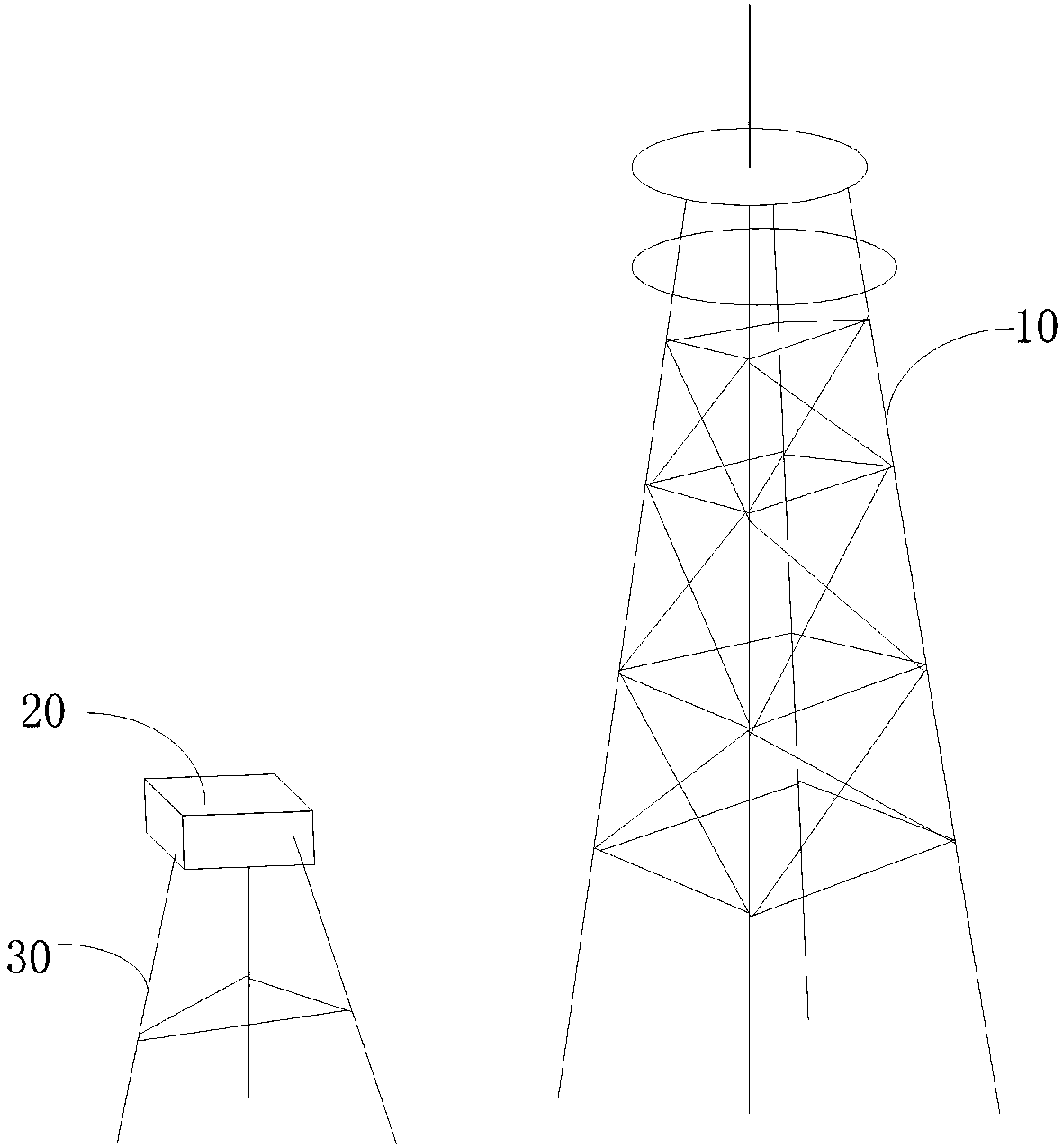 Supporting type novel weather station and laying method thereof