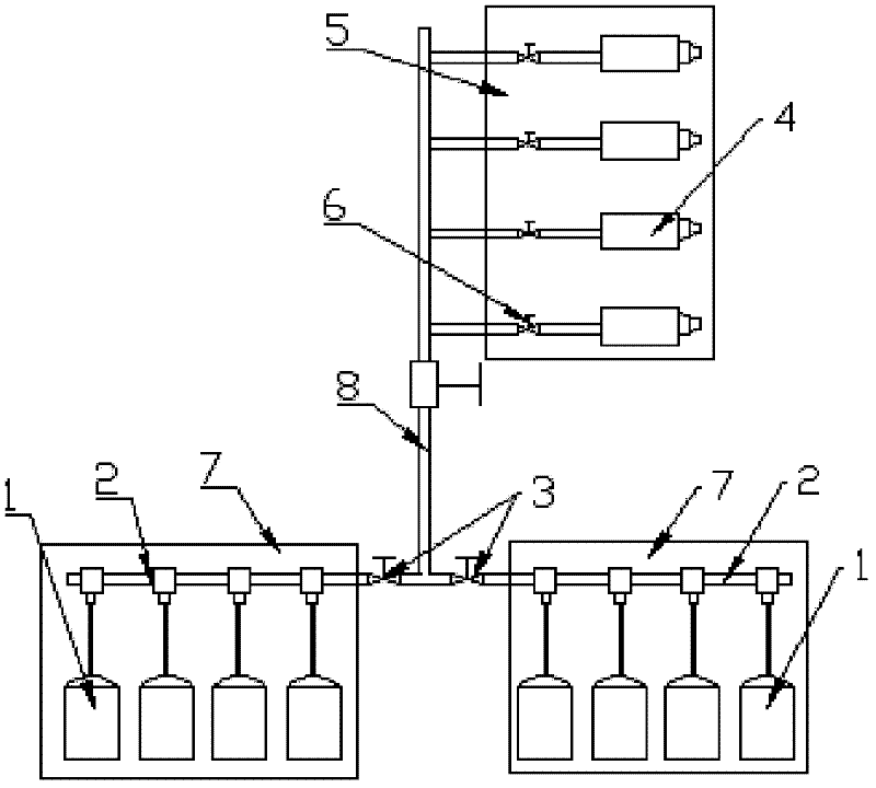 gas-supply-method-and-gas-supply-system-for-continuous-casting-cutting