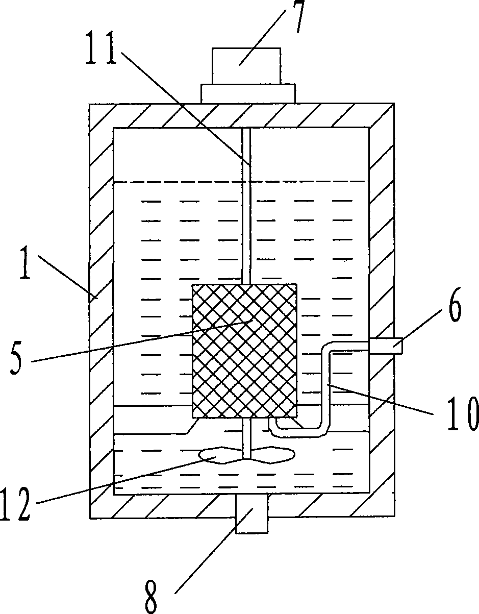 Integral anaerobic dynamic membrane bioreactor and method of operation