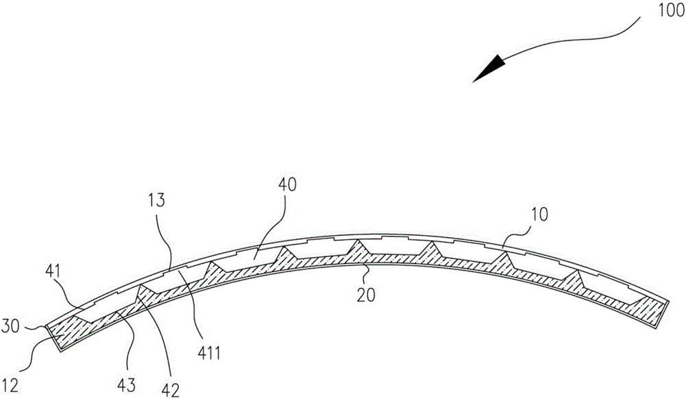 Flexible screen support structure, flexible display screen module and mobile terminal