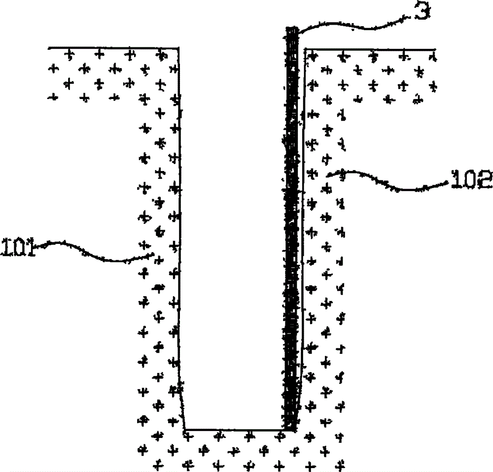 Moulding bed structure and pouring method