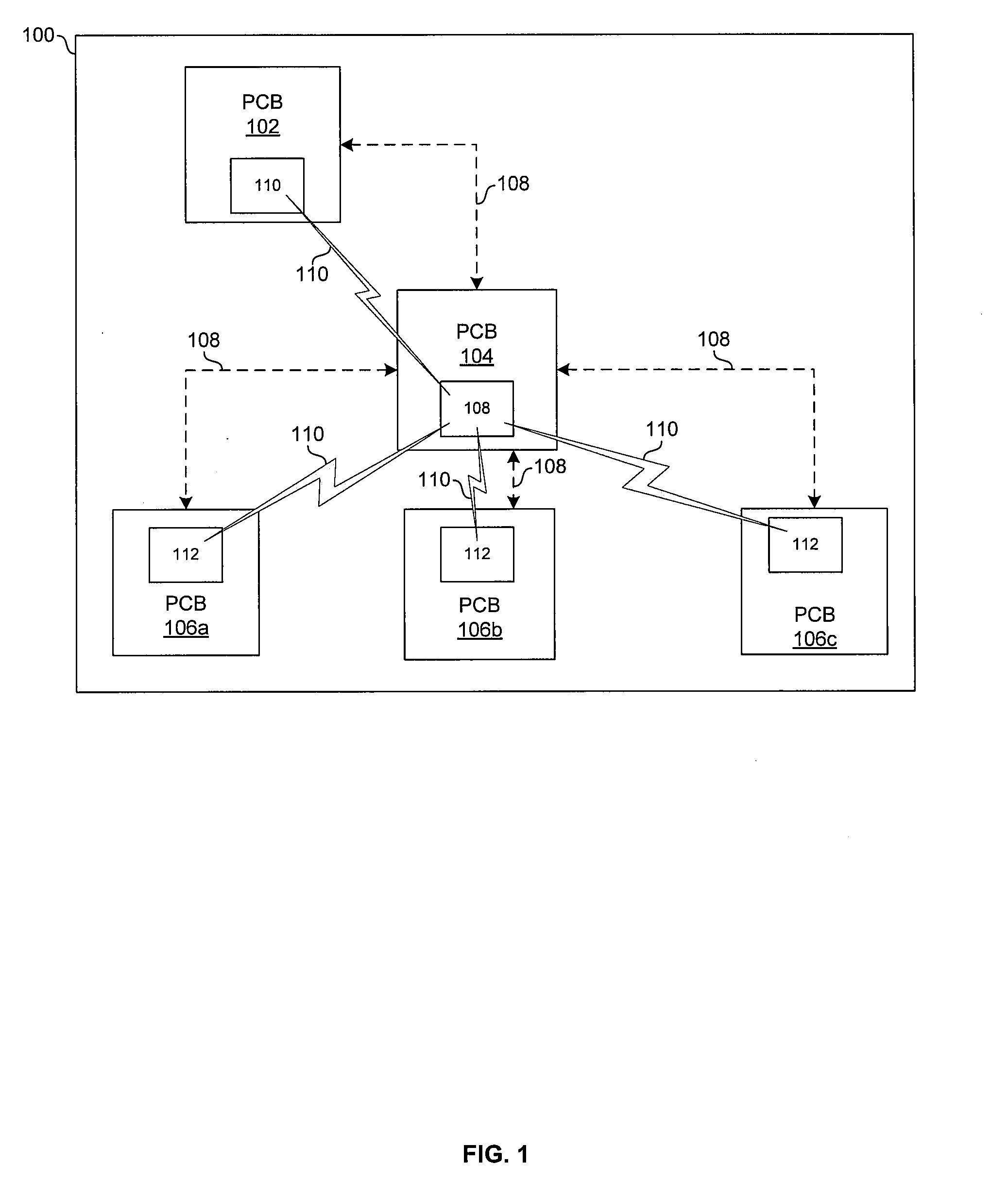 Method And System For Inter-PCB Communication Utilizing A Spatial Multi-Link Repeater