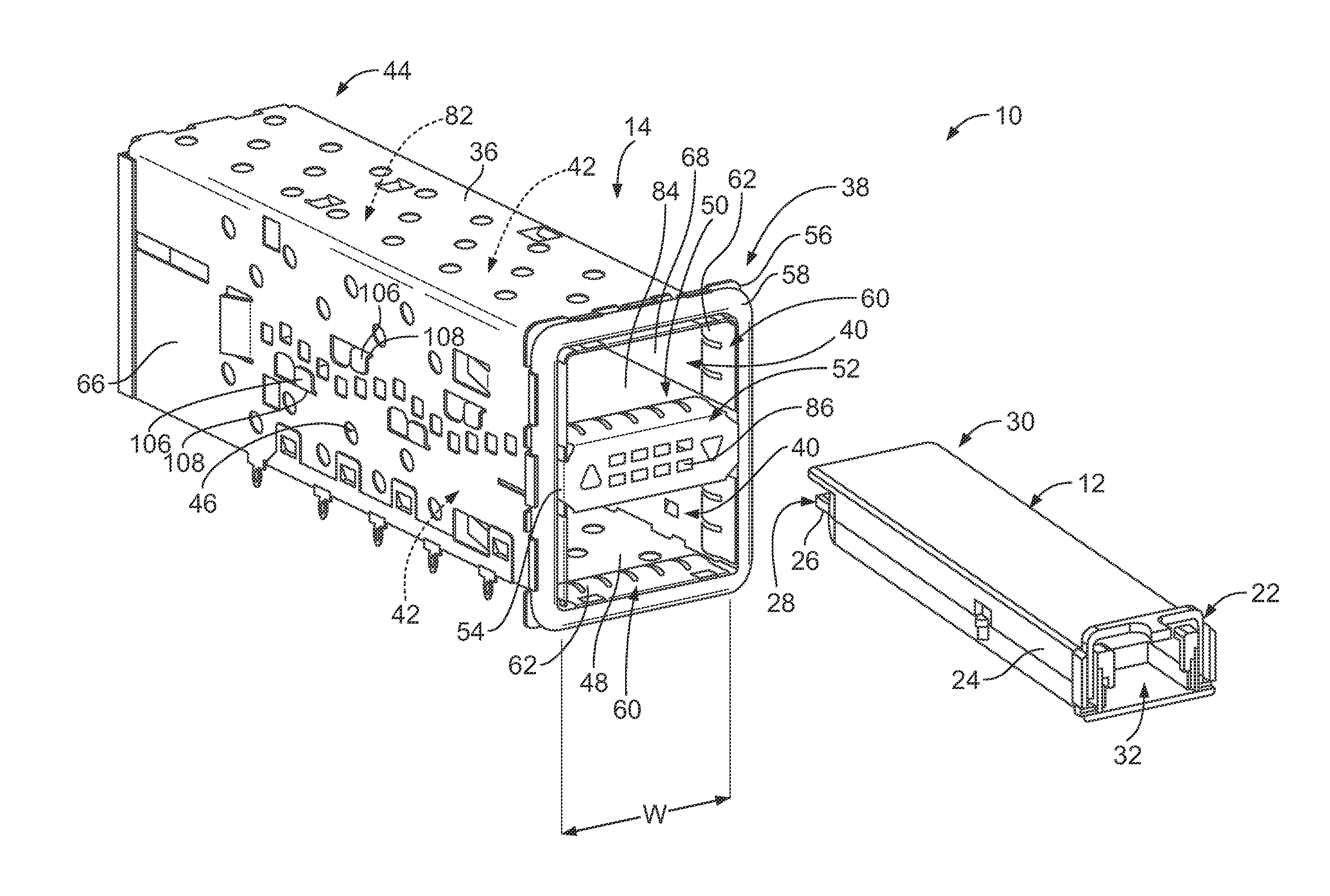 Electrical connector assembly with EMI cover