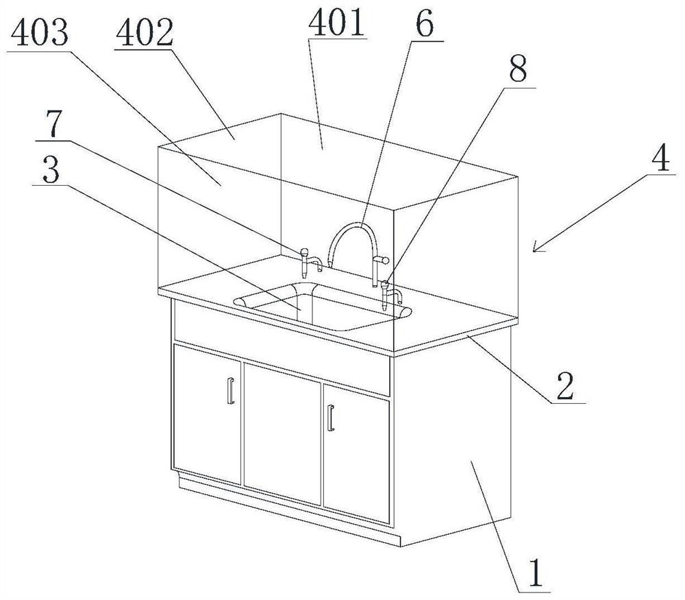 Multifunctional combined laboratory washing table