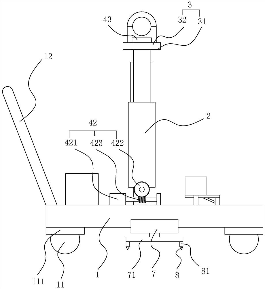 Intelligent leveling foundation pit detection device