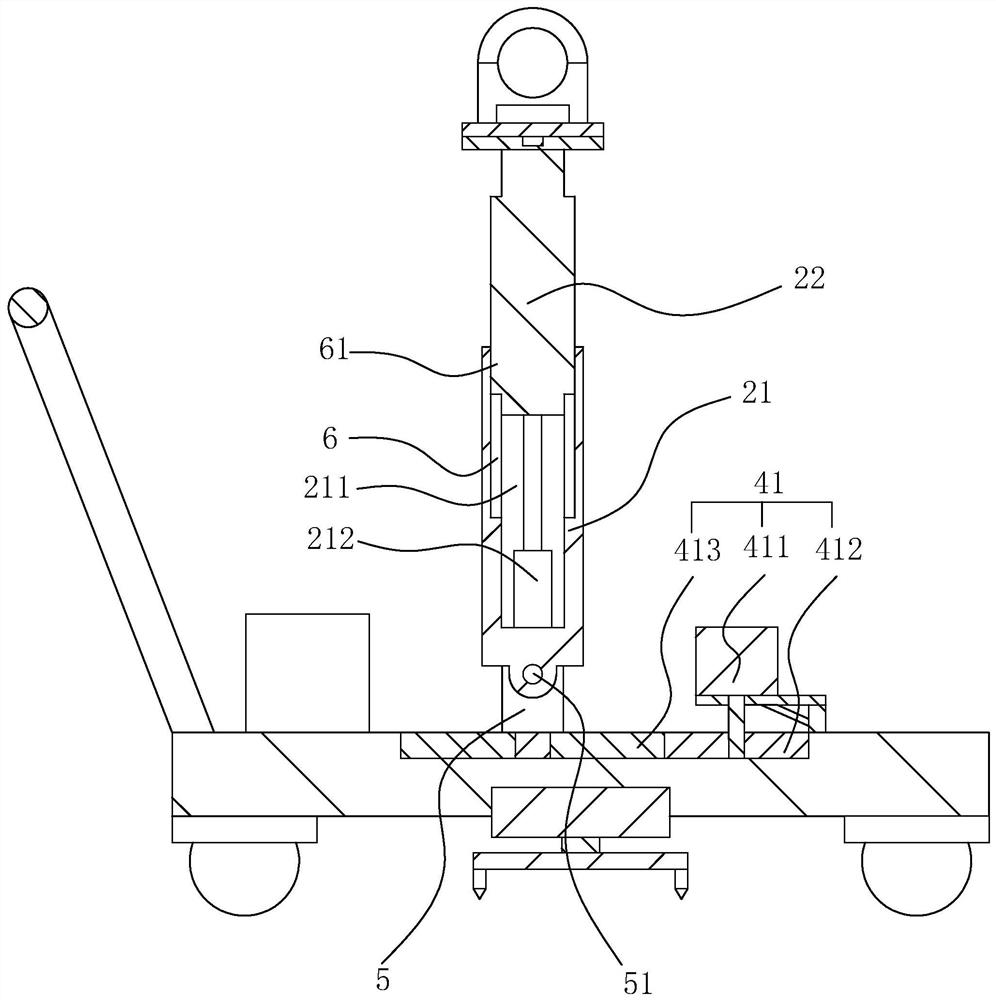 Intelligent leveling foundation pit detection device