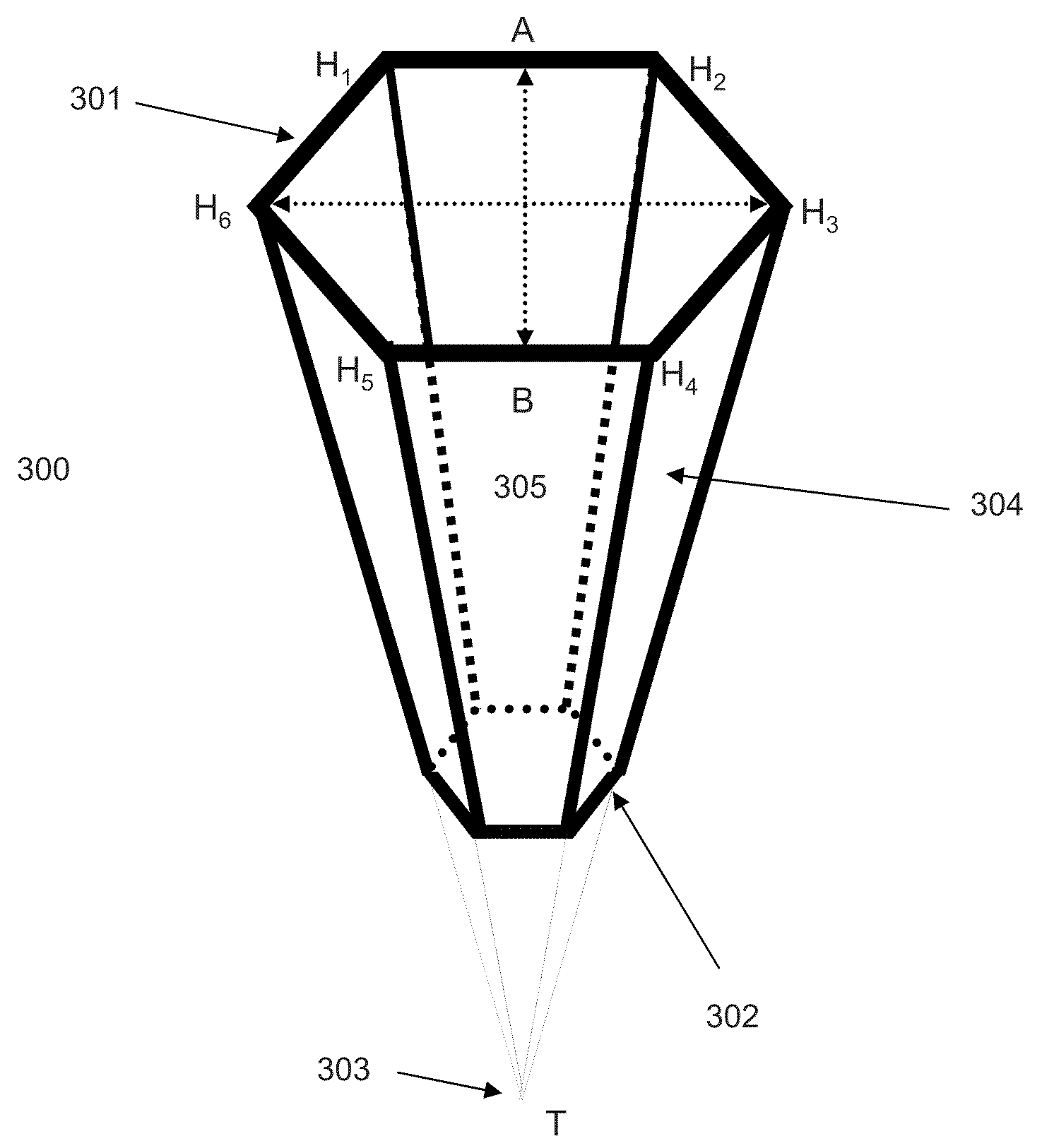 Truncated pyramid structures for see-through solar cells