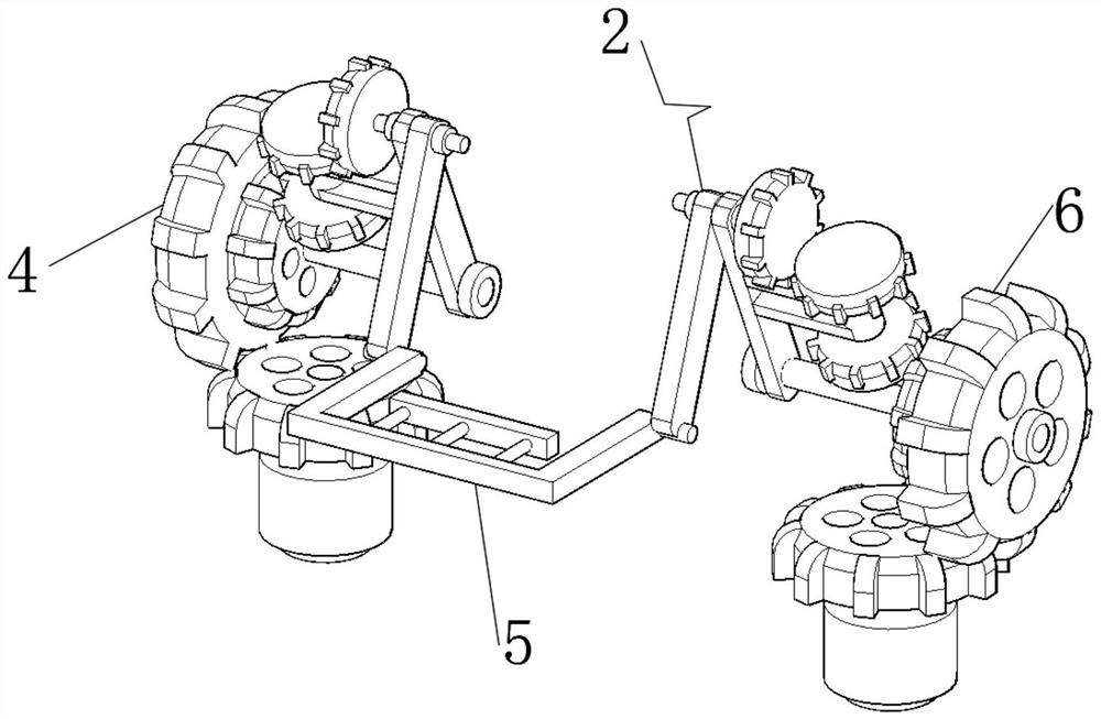 Mechanical symmetrical gear shaft reciprocating pushing device