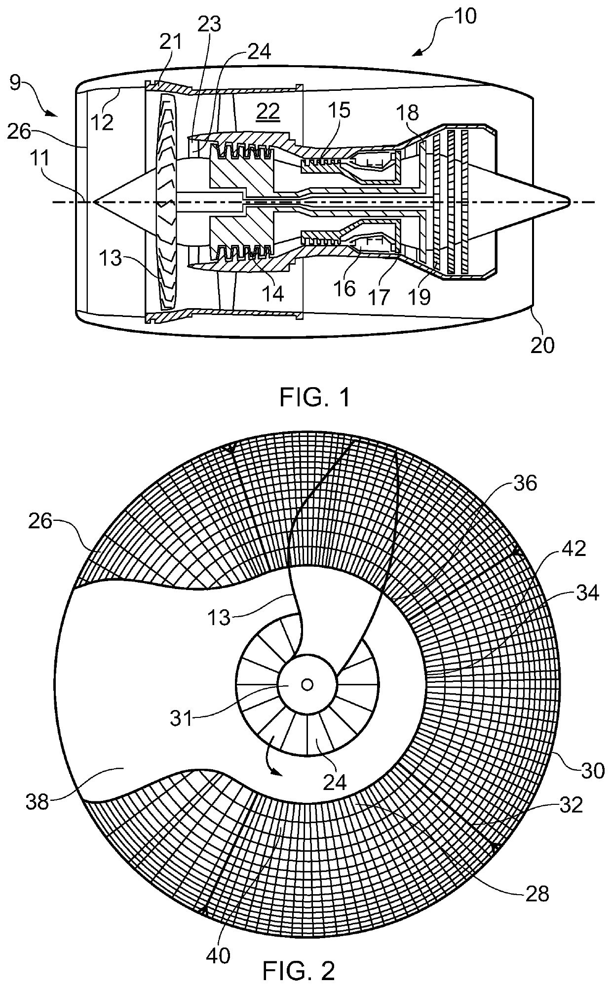 Gas turbine engine arrangement
