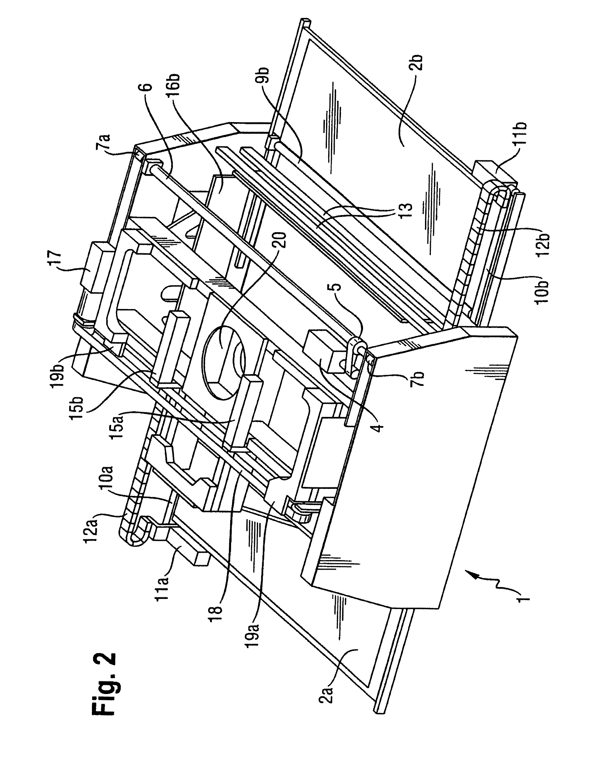 Device and method for depalletizing stacked bundles
