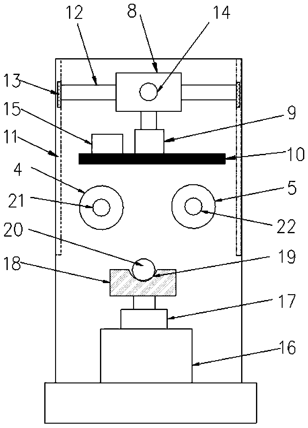 Numerical control four-roller veneer reeling machine