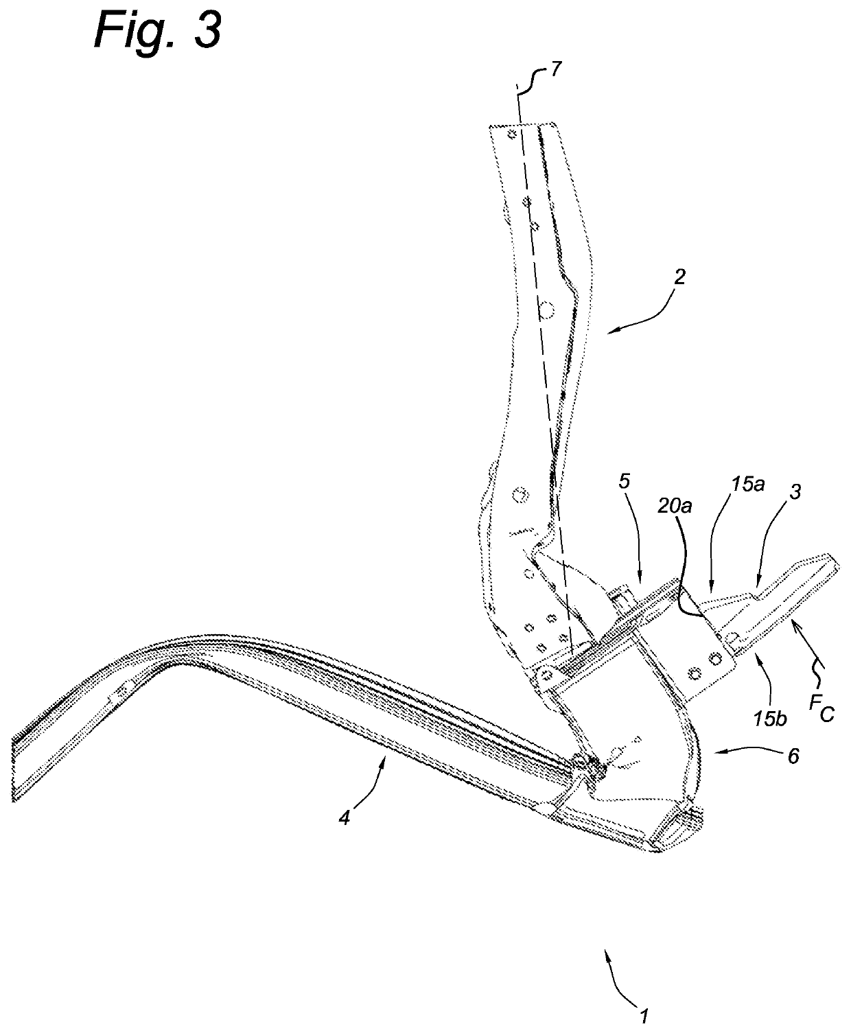 Vehicle front structure for improved compatibility during a frontal crash