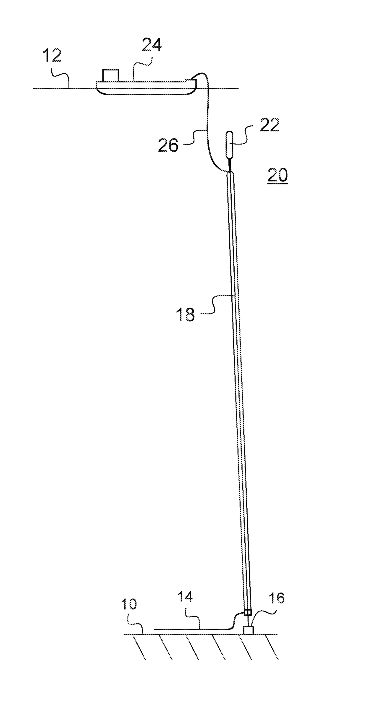 Method for connecting a bottom pipe and a riser pipe