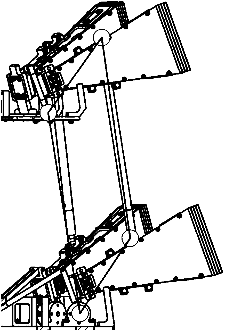 Device for rapidly realizing antenna pitching angle adjustment