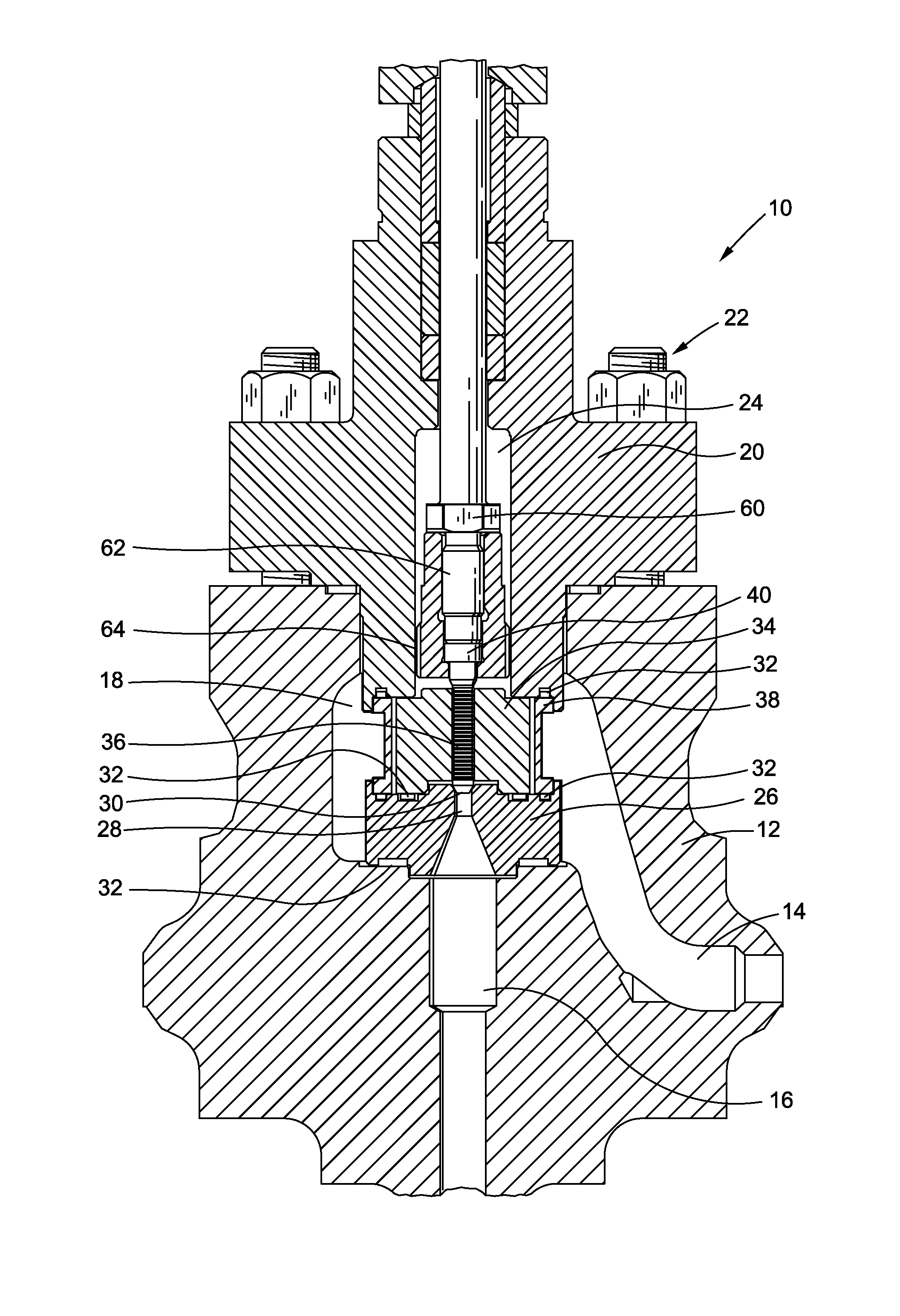 Control valve including valve trim with spindle for improved low flow control