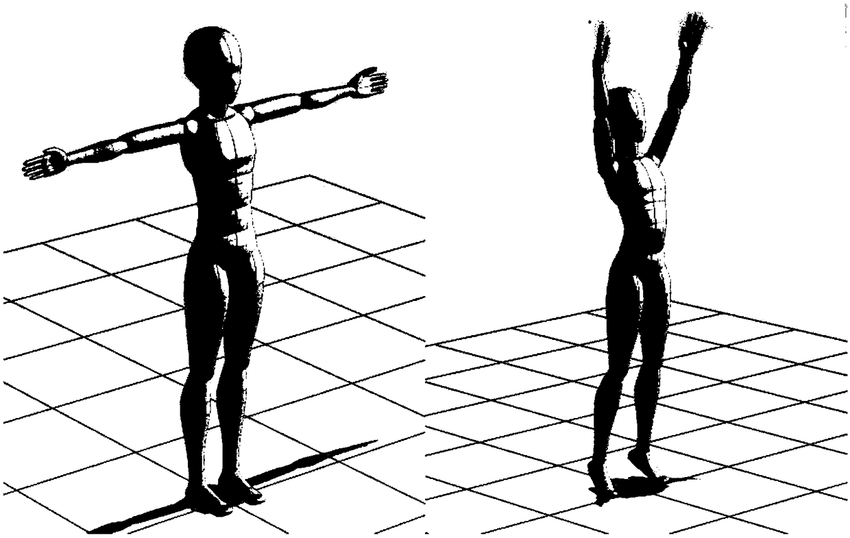 Motion recognition method and device based on human body posture