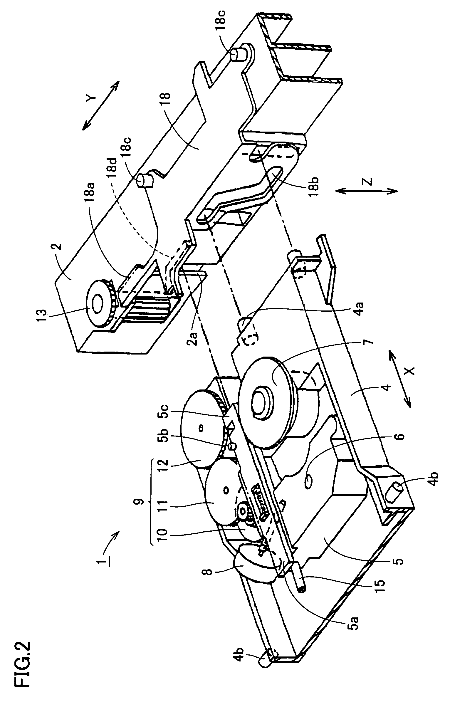 Locking mechanism for pickup unit of disc apparatus