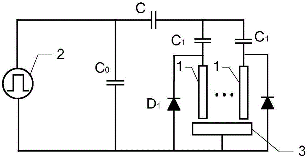 A novel electrical discharge machining circuit and machining method capable of realizing multi-point electrical discharge high-speed electrical discharge machining