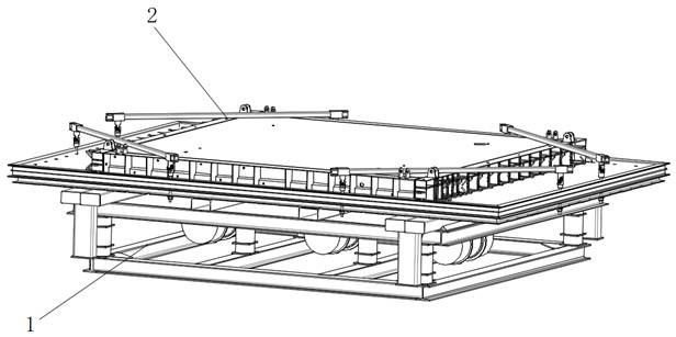 Nomadic building prefabricated PC component production line and method