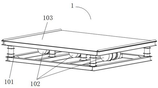 Nomadic building prefabricated PC component production line and method