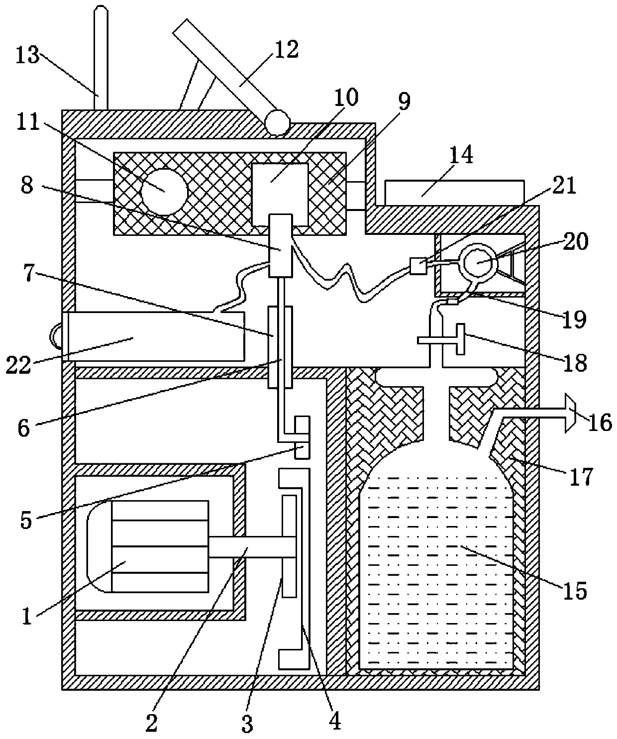 Liquid nitrogen refrigeration-based heat dissipation device for computer information technology