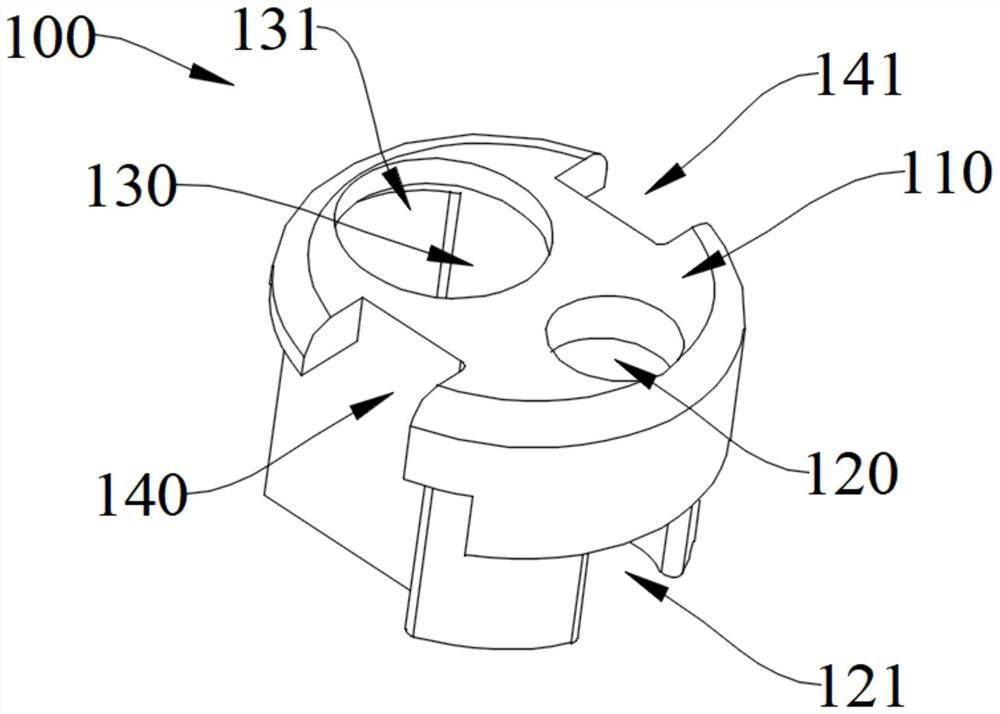 Lens mount, distal module, endoscope and method