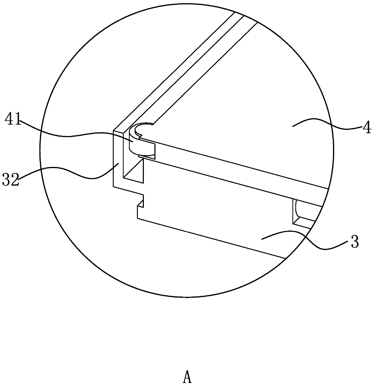 A loading and unloading device in a logistics system