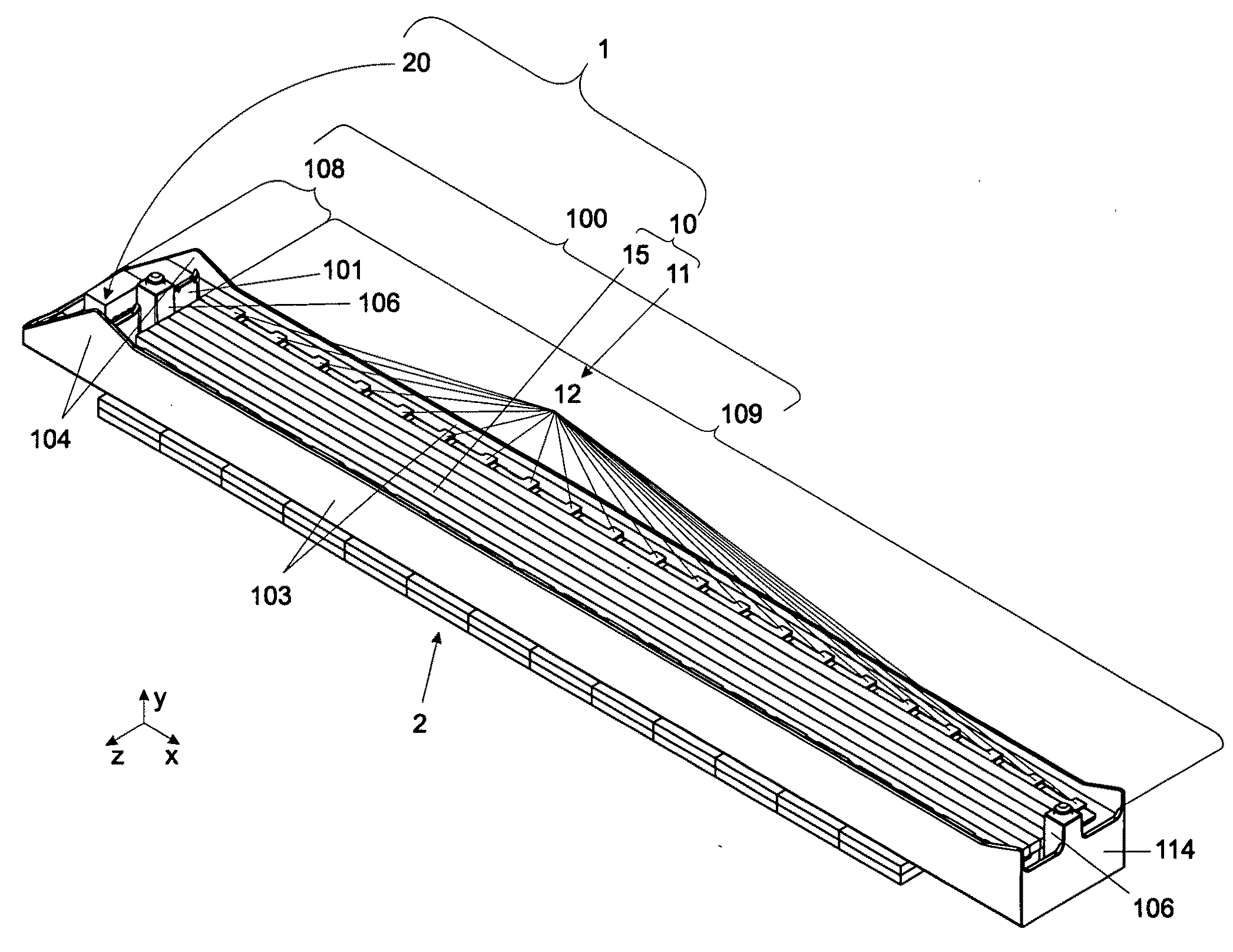 Stator for a linear motor